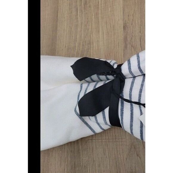 Hearth & Hand Magnolia Middle Stripes Table Runner With Braided Edging 20x90 - Picture 3 of 4